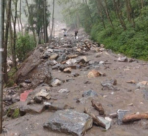 Landslide in Kalimpong