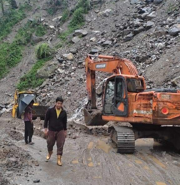 Landslide in Kalimpong