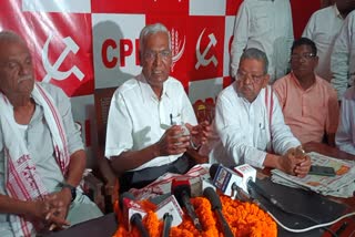 CPI National General Secretary D Raja Jharkhand visit