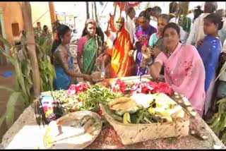 Durga Devi across the village boundary