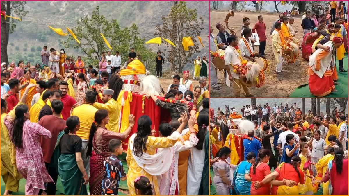 Crowds of devotees gathered at Kachru Devta fair in Uttarkashi