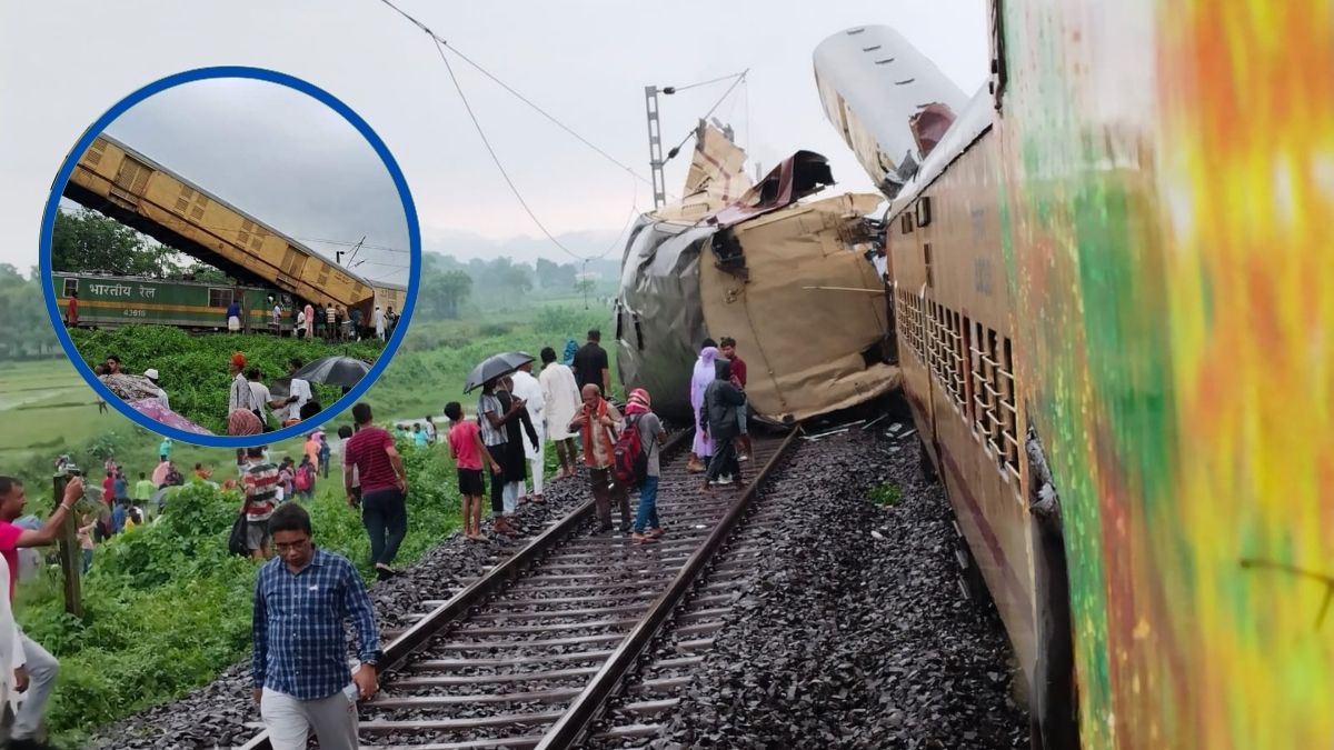 मालगाड़ी ने मारी कंचनजंगा एक्सप्रेस को टक्कर