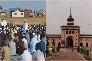 سرینگر جامع مسجد میں قدغنیں برقرار جبکہ دیگر مقامات پر ادا کی گئی نماز دوگانہ