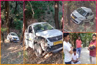 car fell into ditch