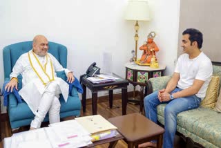 Amit Shah and Gautam Gambhir