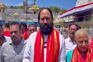 Minister Uttam Kumar Tirupati Tour