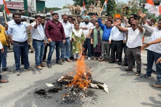 DUSHYANT GAUTAM EFFIGY BURNT