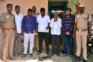 யானை தந்தம் பதுக்கி கைது செய்யப்பட்ட 5 பேர்