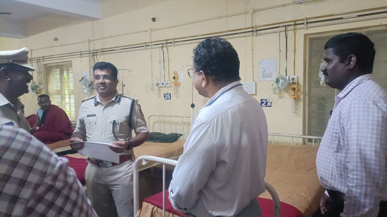 ಪ್ರಶಿಕ್ಷಾರ್ಥಿಗಳು ಅಸ್ವಸ್ಥ, ಆಸ್ಪತ್ರೆಗೆ ದಾಖಲು: ಆರೋಗ್ಯ ವಿಚಾರಿಸಿದ ಎಸ್ಪಿ