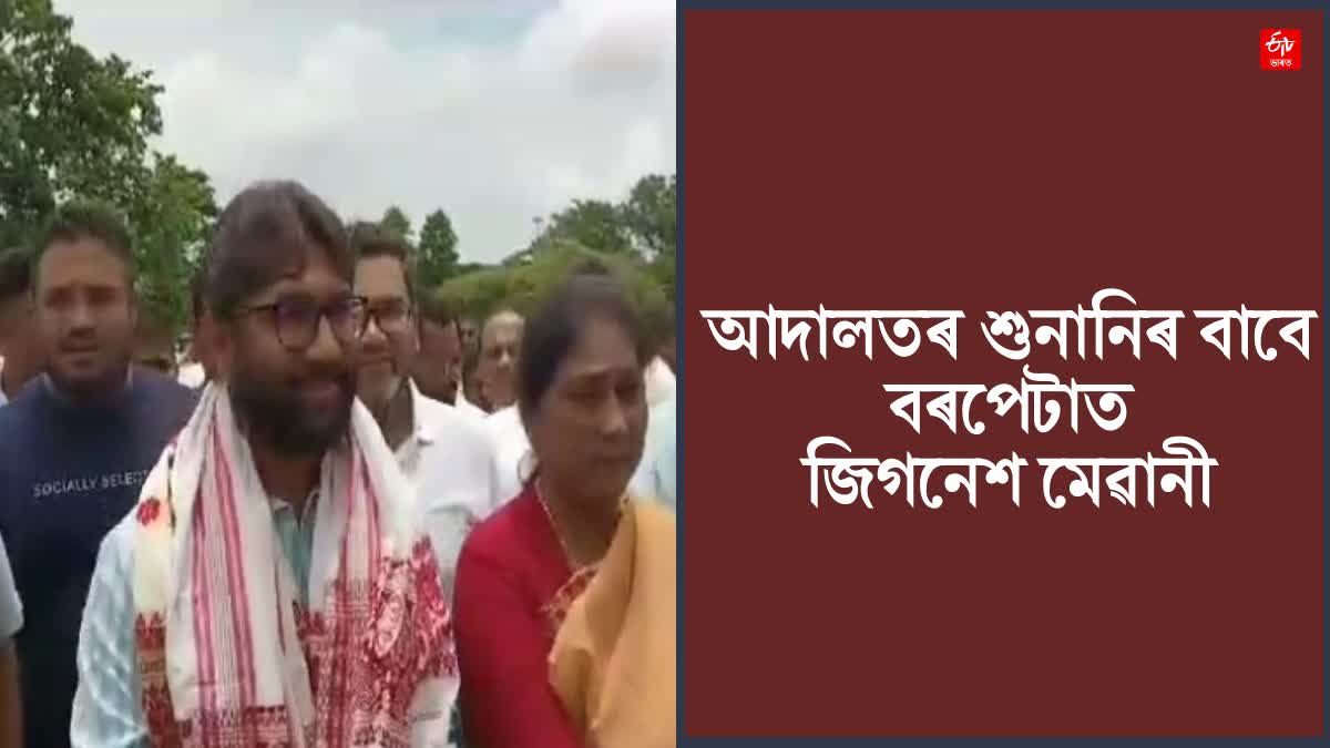 Jignesh Mevani appears before the court