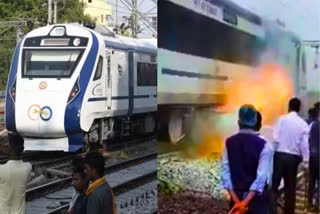 fire broke out in vande bharat express