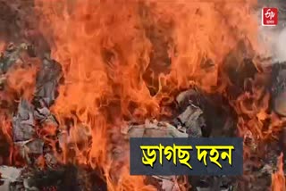 Drugs burning across Assam