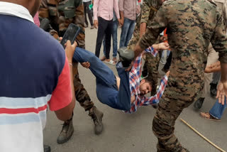 NSUI protested against ABVP in gangrape case, 18 students detained in Rajasthan University