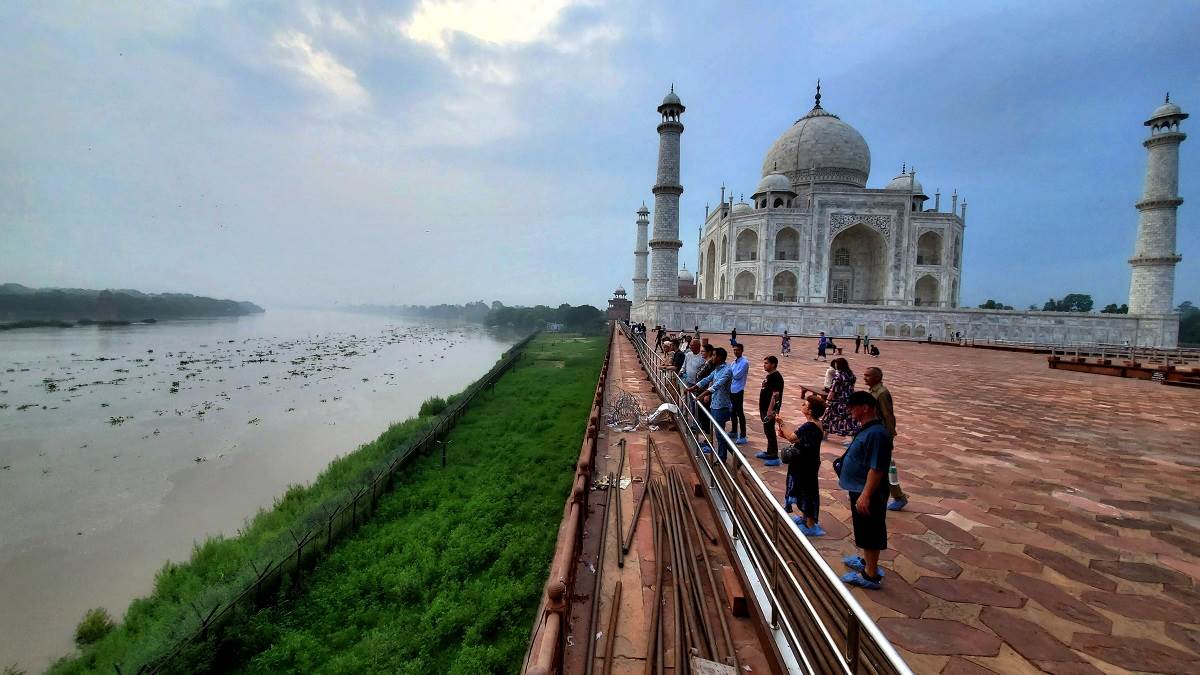 આગ્રામાં યમુના નદી  પાણીનું સ્તર વધ્યું