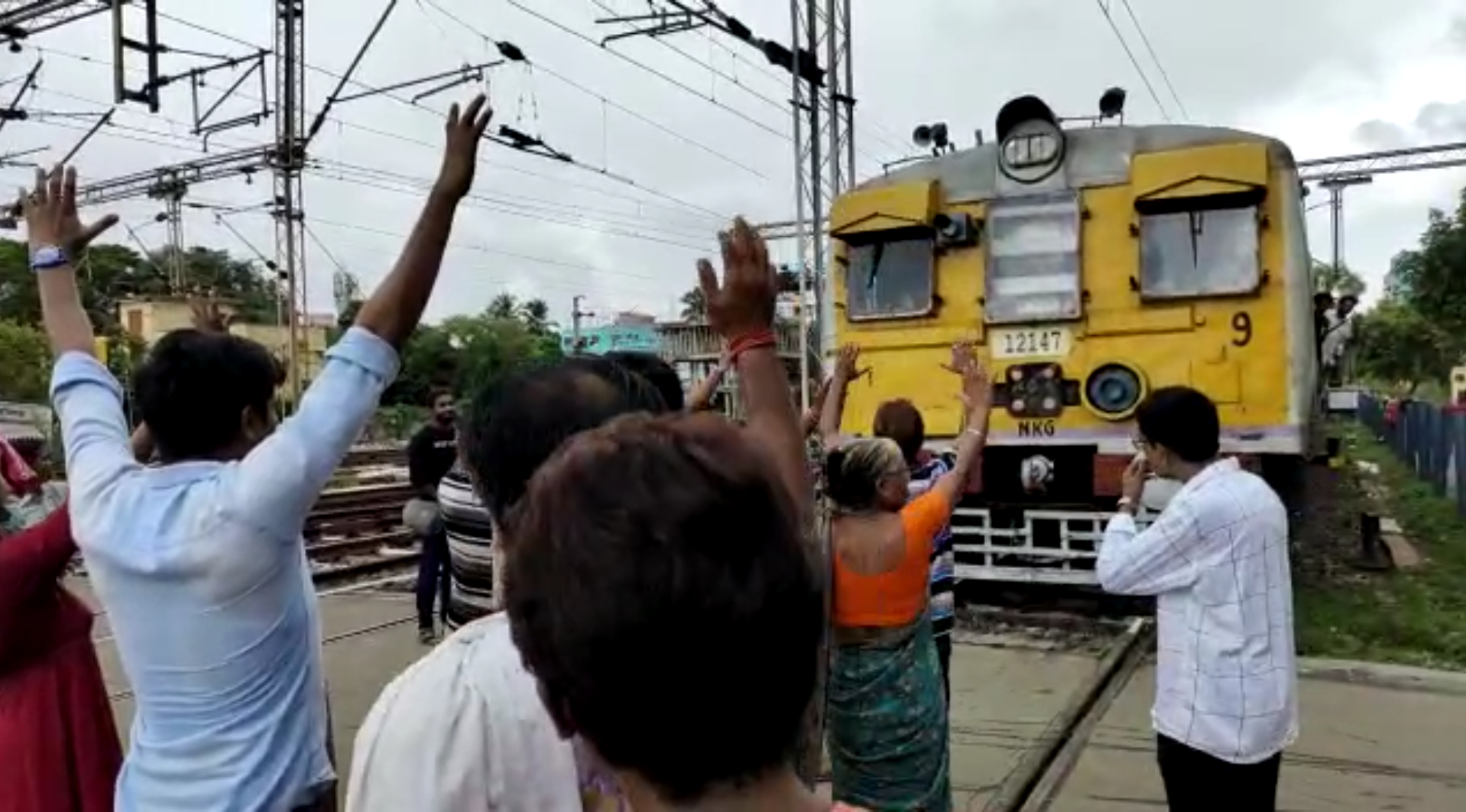 Rail Blockade in Barrackpore