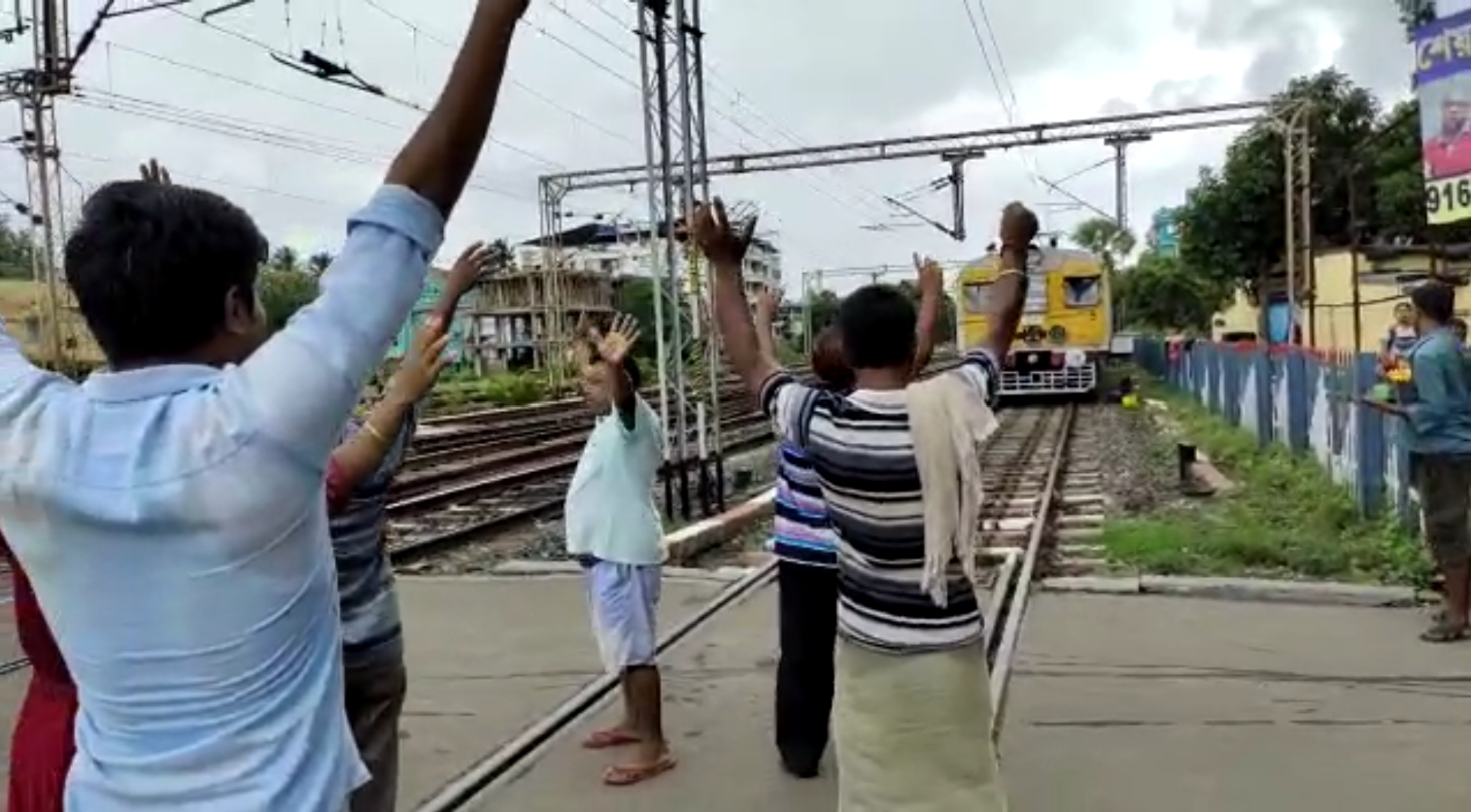 Rail Blockade in Barrackpore