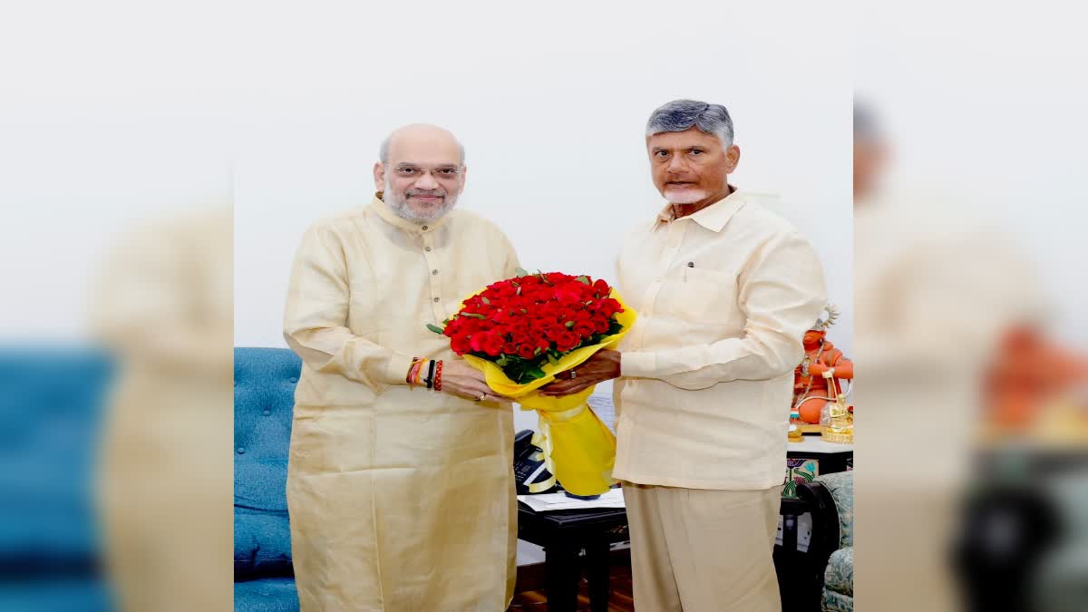 Chandrababu Met Amit Shah in Delhi