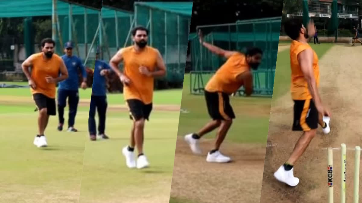 India's pace spearhead Mohammed Shami resumed bowling in the nets as he is recovering from the injury. He shared a video on his Instagram handle where can be bowling a few deliveries very cautiously in the nets.