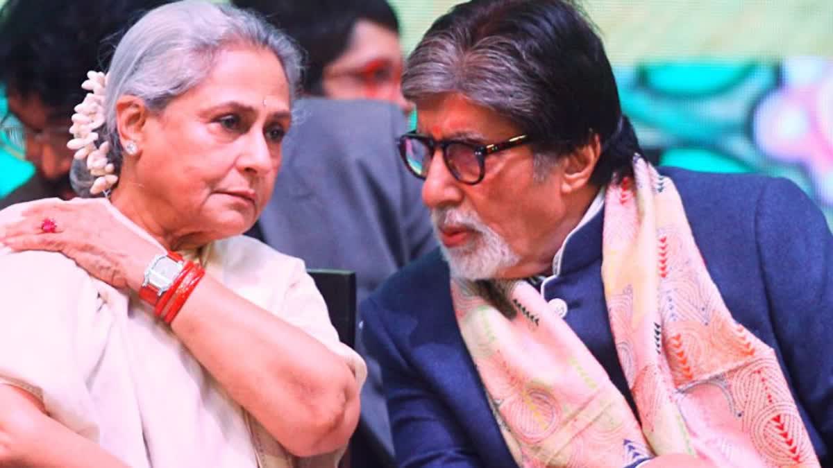 Amitabh Bachchan Shows Concern about those who affected by mumbai rain, shares a picture with wife Jaya Bachchan