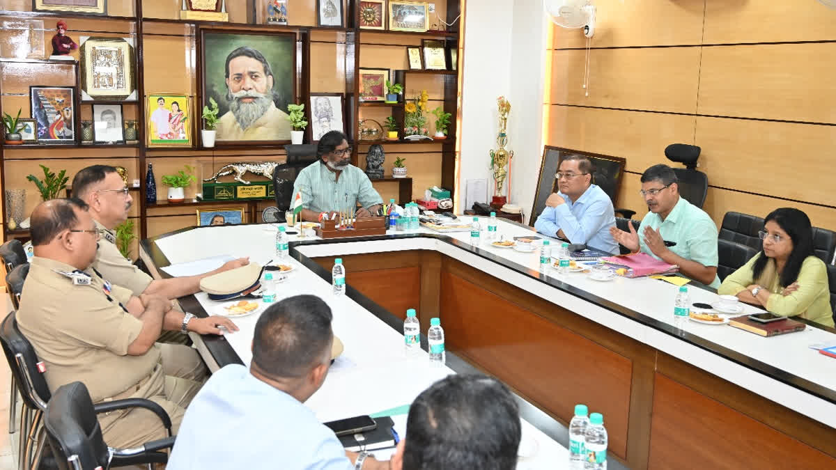 CM Hemant Soren high level meeting