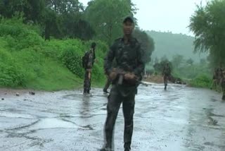 encounter took place between the police and the Naxalites in Saranda