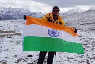 Bhukya Yashwanth Climbs Mount Kang Yatse-2 Mountain in Ladakh