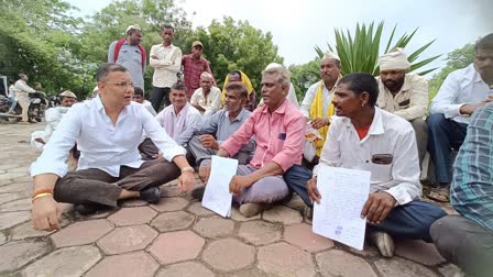 Burhnpur farmers dharna