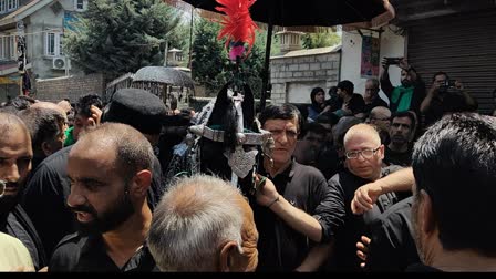 Shia community takes out Ashura procession in Srinagar, Kashmir on Wednesday, July 17, 2024