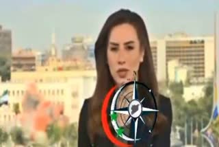شام: لائیو نشریات کے دوران ٹی وی اسٹوڈیو پر اسرائیلی حملہ