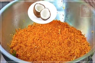 Karam Podi with Raw Coconut
