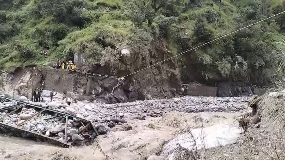 Bantoli bridge Collapsed in Rudraprayag