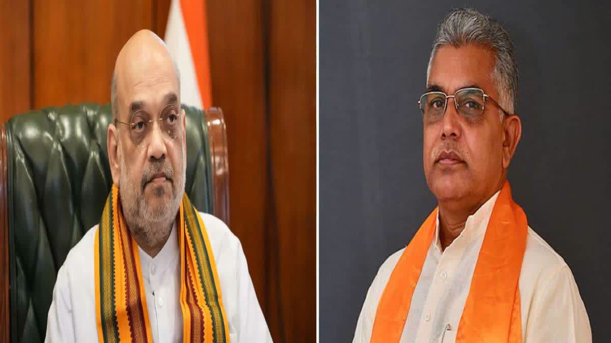 Dilip Ghosh Amit Shah Meeting