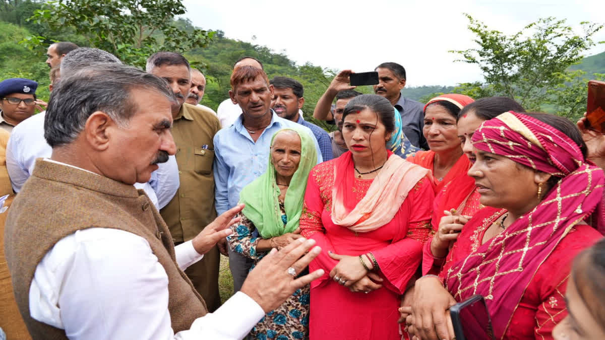 CM Sukhvinder Singh Sukhu on mandi tour