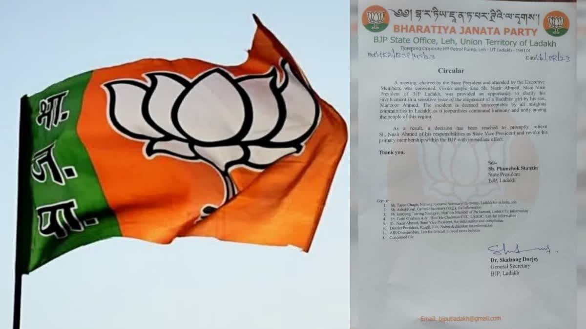 BJP sacks Ladakh party vice-president Nazir Ahmed after son elopes with Buddhist girl