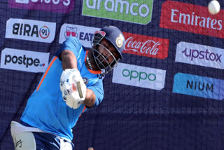 Rishabh Pant  Rishabh Pant Six  Rishabh Pant Six Practice Match  Rishabh Pant Practice Match  ODI World Cup  National Cricket Academy  റിഷഭ് പന്ത്  റിഷഭ് പന്ത് ബാറ്റിങ് പരിശീലനം  റിഷഭ് പന്ത് സിക്‌സ്  എന്‍സിഎ  പന്ത് ബാറ്റിങ്