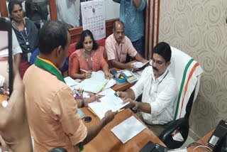 Lijin lal submitted nomination papers  bjp  bjp candidate lijin lal  puthuppally byelection date  Puthuppally Byelection  ലിജിൻ ലാൽ  ലിജിൻ ലാൽ നാമനിർദേശ പത്രിക സമർപ്പിച്ചു  ബിജെപി സ്ഥാനാർഥി  പുതുപ്പള്ളി ഉപതെരഞ്ഞെടുപ്പ്