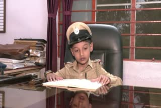 Eight and a half year old Ajan became police inspector
