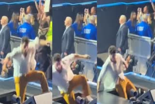 Fans React on Priyanka Chopra's husband Nick Jonas fell on stage while singing during a new york live concert, Watch video