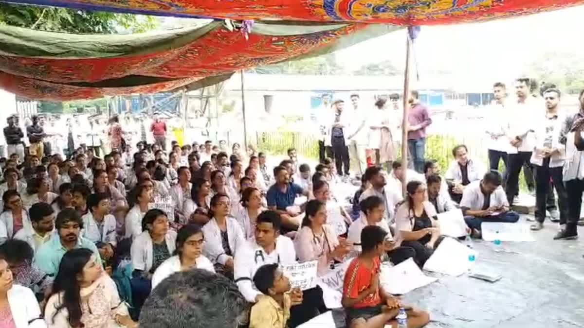 Doctors protest in Assam