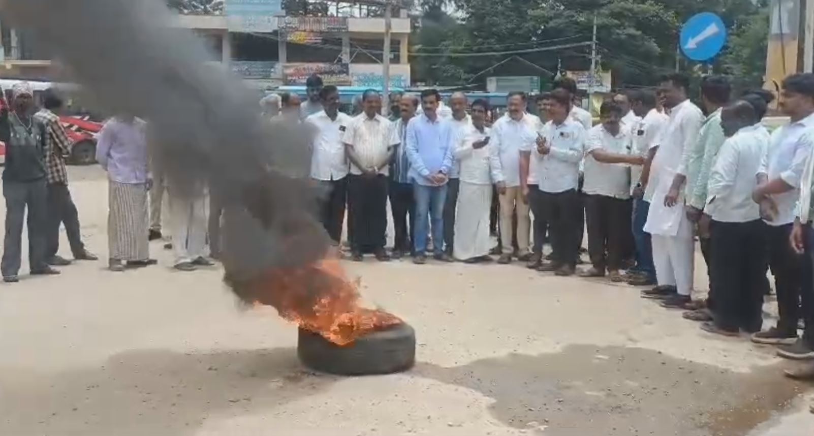 ಚಿಕ್ಕಮಗಳೂರಿನಲ್ಲಿ ನಡೆದ ಪ್ರತಿಭಟನೆ