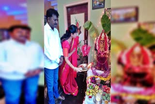 HINDU MUSLIM COUPLE  VARALAKSHMI FESTIVAL CELEBRATION  MYSURU