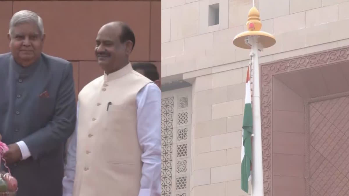 Flag Hoisting In New Parliament