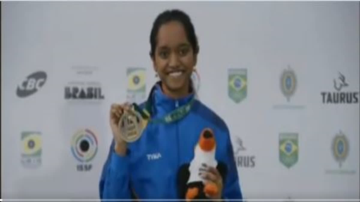 Indian shooter Elavenil Valarivan secured a gold medal in the women's 10 m air rifle event at the International Shooting Sports Federation (ISSF) World Cup being held in Rio de Janeiro, Brazil on Saturday night.