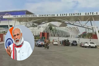 PM Modi will inaugurate  india international convention center today  Yashobhoomi first phase inaugurated  ವಿಶ್ವದ ಅತಿದೊಡ್ಡ ಪ್ರದರ್ಶನ ಸಭಾಂಗಣ  ಯಶೋಭೂಮಿ ಉದ್ಘಾಟನೆಗೆ ಕ್ಷಣಗಣನೆ  ನವದೆಹಲಿಯ ದ್ವಾರಕಾದಲ್ಲಿ ಯಶೋಭೂಮಿಯ ಮೊದಲ ಹಂತ  ಪ್ರಧಾನಿ ನರೇಂದ್ರ ಮೋದಿ  ಇಂಡಿಯಾ ಇಂಟರ್ನ್ಯಾಷನಲ್ ಕನ್ವೆನ್ಷನ್ ಮತ್ತು ಎಕ್ಸ್‌ಪೋ  ಸಮಾವೇಶ ಕೇಂದ್ರ ಭಾರತ್​ ಮಂಟಪಕ್ಕಿಂತ ದೊಡ್ಡದಾಗಿದೆ  ಇಂದಿರಾ ಗಾಂಧಿ ಅಂತರಾಷ್ಟ್ರೀಯ ವಿಮಾನ ನಿಲ್ದಾಣ