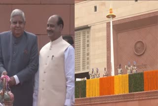 RAJYA SABHA CHAIRMAN DHANKHAR FLAG HOISTING EVENT IN NEW PARLIAMENT BUILDING SPECIAL SESSION TODAY UPDATE