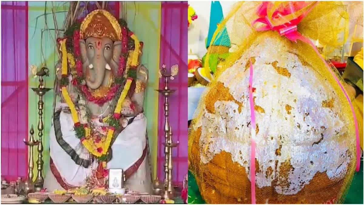 A Ganesh laddu from Keerthi Richmond Villas of Bandlaguda ceded its title as the most expensive laddu in Telangana by fetching a record ₹1.87 crore in the auction held on Monday, September 16.