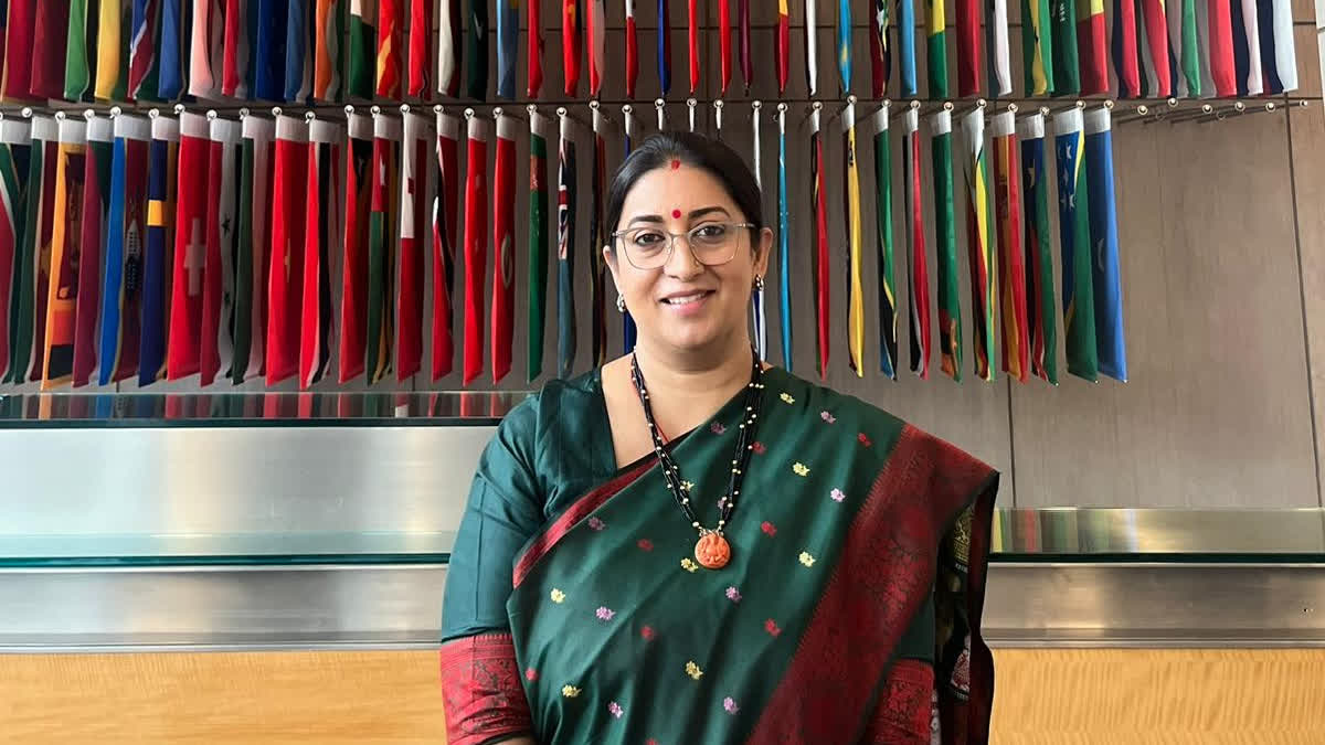 Smriti Irani On Gender Equality  GENDER EQUALITY  സ്‌മൃതി ഇറാനി ബിജെപി  ലിംഗസമത്വ നയങ്ങൾ സ്‌മൃതി ഇറാനി