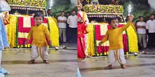 CM Revanth Grandson Reyansh Reddy  Dance