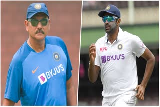 ravi shastri and ravichandran ashwin