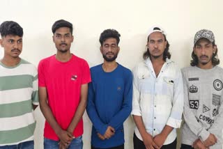 Bilaspur police arrested five youths